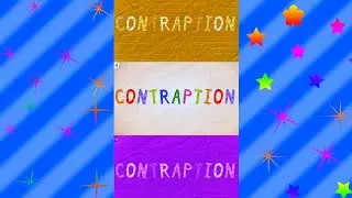 Endless Alphabet Side Word CONTRAPTION || Inversion color Effect || Bevel Effect || g major effect.