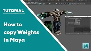 Autodesk Maya | How to Copy Skin Weights in Maya. 