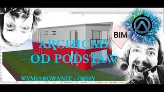podstawy archicad  (9) wymiarowanie i etykiety na przekroju #archicadtriki #archicadporady 👊🏼