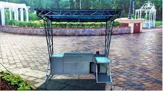 Мангал с крышей Лофт