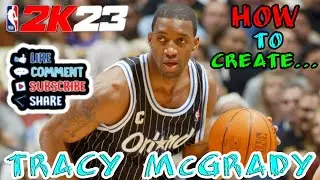 NEW NBA 2K23* Tracy McGrady face creation Tutorial EVER!