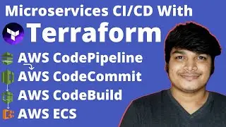Microservices CI/CD With Terraform,  AWS ECS & AWS CI/CD Tools