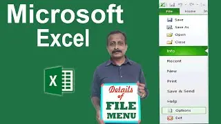 How to Learn MS Excel in Malayalam | FILE MENU | Part 17