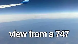 View from a 747
