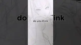 can you guess? 👀             #pencildrawing #pencilsketch #mangasketch #mangagirl #skull #ramskull
