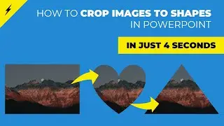 How To🔥 Crop Images To The Shapes in PowerPoint👇 (in only 4 seconds)