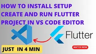 How to Install Setup create and Run flutter Project In VS Code Editor Step By Step