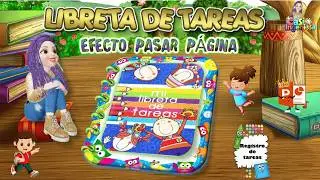 DISEÑA TU LIBRETA DE TAREAS 📒 con efecto pasar página en #powerpoint #libreta