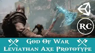 God of War 4 Leviathan Axe Prototype in Unity 3d