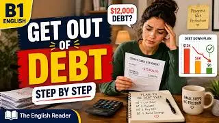 How to Get Out of Debt Step by Step | B1 English Personal Story