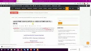 Lava R3 Prime Flash File MT6761 8.1 (Oreo) Customer Care File | FRP Fix