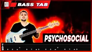 【SLIPKNOT】[ Psychosocial ] cover by Dotti Brothers | LESSON | BASS TAB