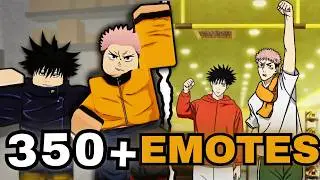 ALL 350 Emotes in Jujutsu Shenanigans + Anime References (UPDATED)