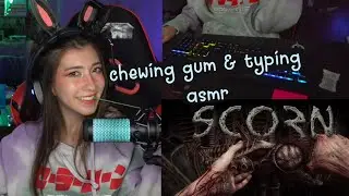 [GAMING ASMR] _+~` CHEWING AND SCORN ASMR | fall asleep to a chill game `~+_
