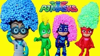 DIY PJ Masks Cars PlayFoam 4 Gekko Romeo Catboy Owlette
