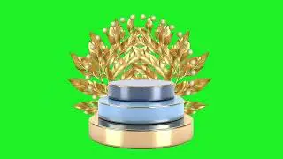 Product podium 3D mock up loop animation green screen footage | 4K footages | GreenScreen Vfx