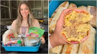 Loaded Breakfast Burritos on the Griddle 🌯🔥