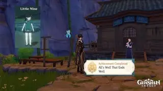 Genshin Impact Little Nine Quest Continuation +Hidden Achievement!