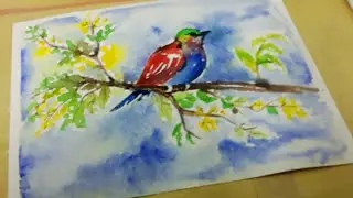 Bird painting for beginners