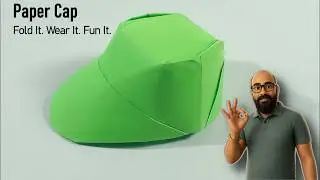 paper cap | paper cap making | origami cap