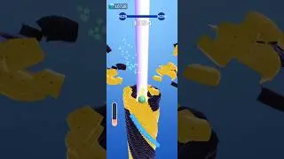 Yellow Graphics Design With Watermelon Joystick 3D #short #shorts #trending #stackball #funny