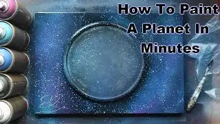 How to Paint a Perfect Planet in Minutes using SPRAY PAINT