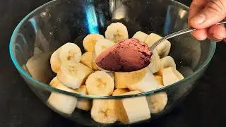 Do you have a banana and cocoa? Prepare a delicious dessert without sugar and flour!