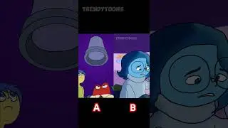Sadness Falls! 🤣💫| A vs B #animation #insideout2 #anxiety