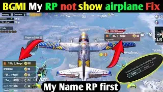 How To Hide Or Show Your Rp Info On Airplane | pubg/BGMI main rp hide On airplane BGMI