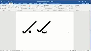 How to insert hokey symbol in word