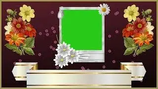 Beautiful Animated Frame With Title Bar Green Screen HD Video Background 2022 For Video Editing 633