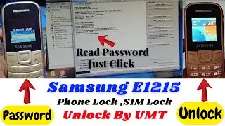 Samsung E1215 Password Unlock Phone & Sim Read By UMT