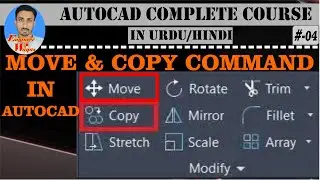 # 4 | How to use Move and Copy command in AutoCAD | move and copy object in AutoCAD | Engineer Waqas