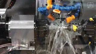 AFFOLTER AF72 Linear Loader Automation - on AF160 CNC Gear Cutting Machine