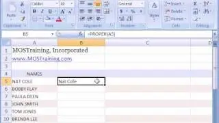 Excel PROPER Function