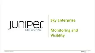 Sky Enterprise Monitoring and Visibility overview