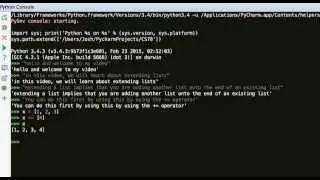 Extending Lists in Python