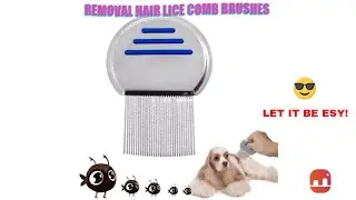 Eleboat™ HASTHIP Stainless Steel Fine Egg Dust Removal Hair Lice Comb Brushes