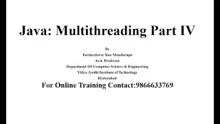 Java Multi Threading | Creating a Thread by extending Thread class