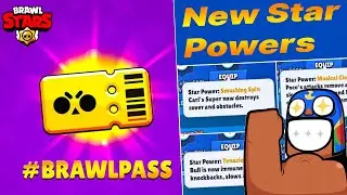 Brawl Pass+Quests+New Stars Powers