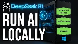 Run DeepSeek R1 Locally on Windows - FREE AI with Ollama (8GB VRAM)