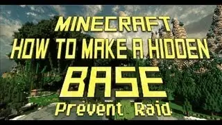 Minecraft - How To Make A Secret Base (MAXIMUM SECURITY)