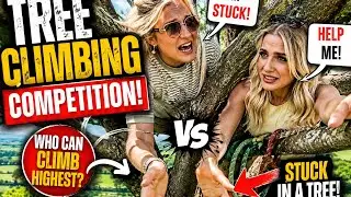 We Took On a REAL Farming Strength Challenge… Then Got STUCK in a Tree! 🌳💪😂