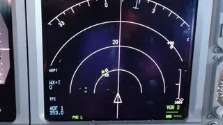 Airline traffic cockpit view + TCAS