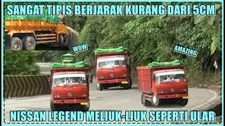 Sangat Tipis Berjarak Kurang Dari 5cm, Nissan Legend Meliuk-liuk Seperti Ular di Sitinjau Lauik