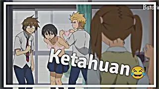 ketahuan sama adek sendiri..😂