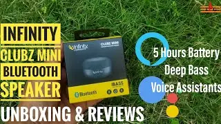 Harman's Infinity Clubz Mini Bluetooth Speaker Unboxing & Reviews Hindi By #TechnicalPanditG