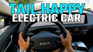 POWERSLIDES with a KIA EV6 RWD - POV driving