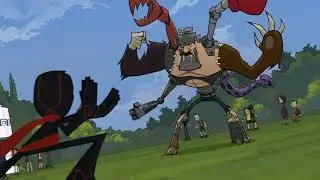 randy's first battle vs his last battle (ghoulian & the sorcerer)