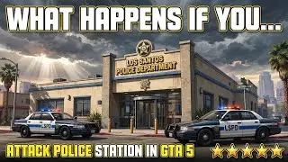 GTA 5 Police Station Raid, LSPD Attack, 5 Star Wanted Level